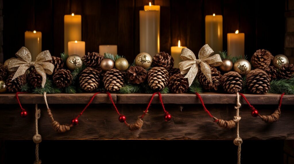 Holiday Pine Cone Garland