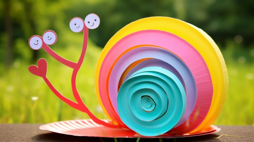 Paper Plate Snail Craft