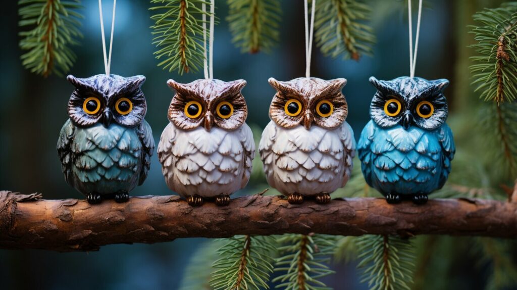 Pine Cone Owl Ornaments