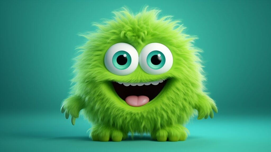 cute cartoon monster