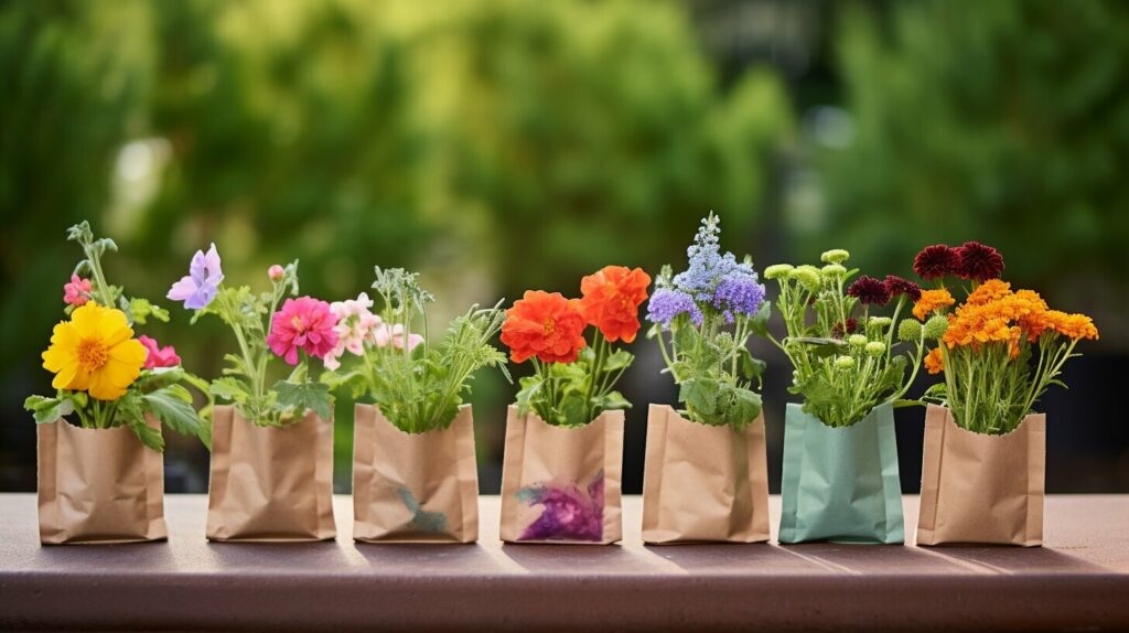 paper bag garden